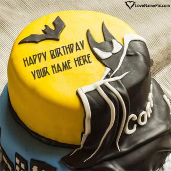 Batman Best Birthday Cake For Boys With Name