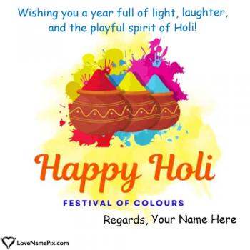 Best Happy Holi Wishes Image Free Download With Name
