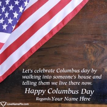 Columbus Day Celebrations In USA With Name