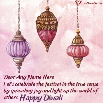 Edit Happy Diwali Wishes Images With Name