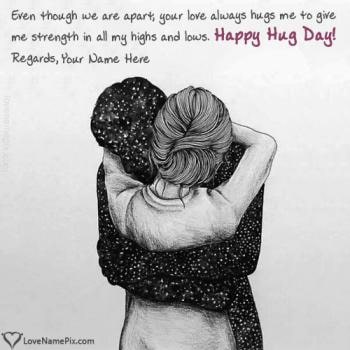 Editor For Happy Hug Day Images With Name