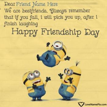 Funny Friendship Day Quotes With Name