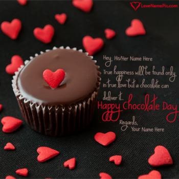 Happy Chocolate Day 2016 Greetings With Name