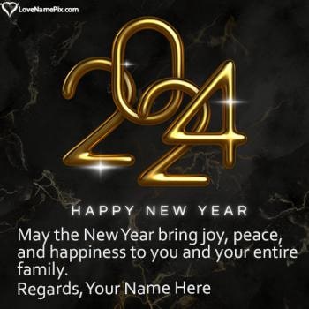 Happy New Year 2024 Card Making With Name