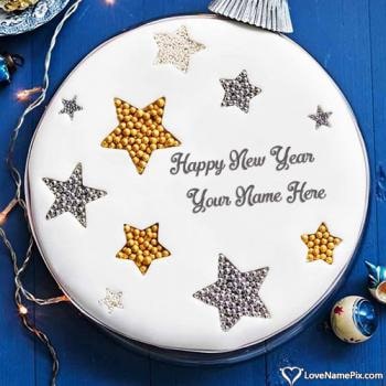 Happy New Year Cake Photo Edit With Name