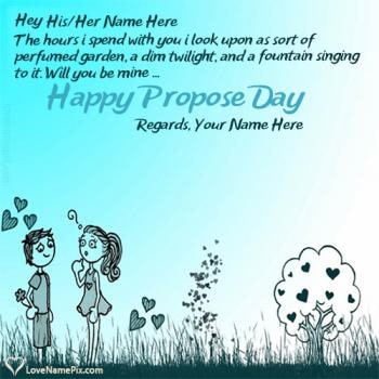 Happy Propose Day Couple Quotes With Name
