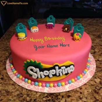 Shopkins Kids Birthday Cake Designs With Name