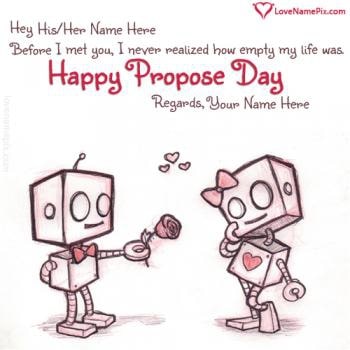 Sweet Propose Day Messages With Name