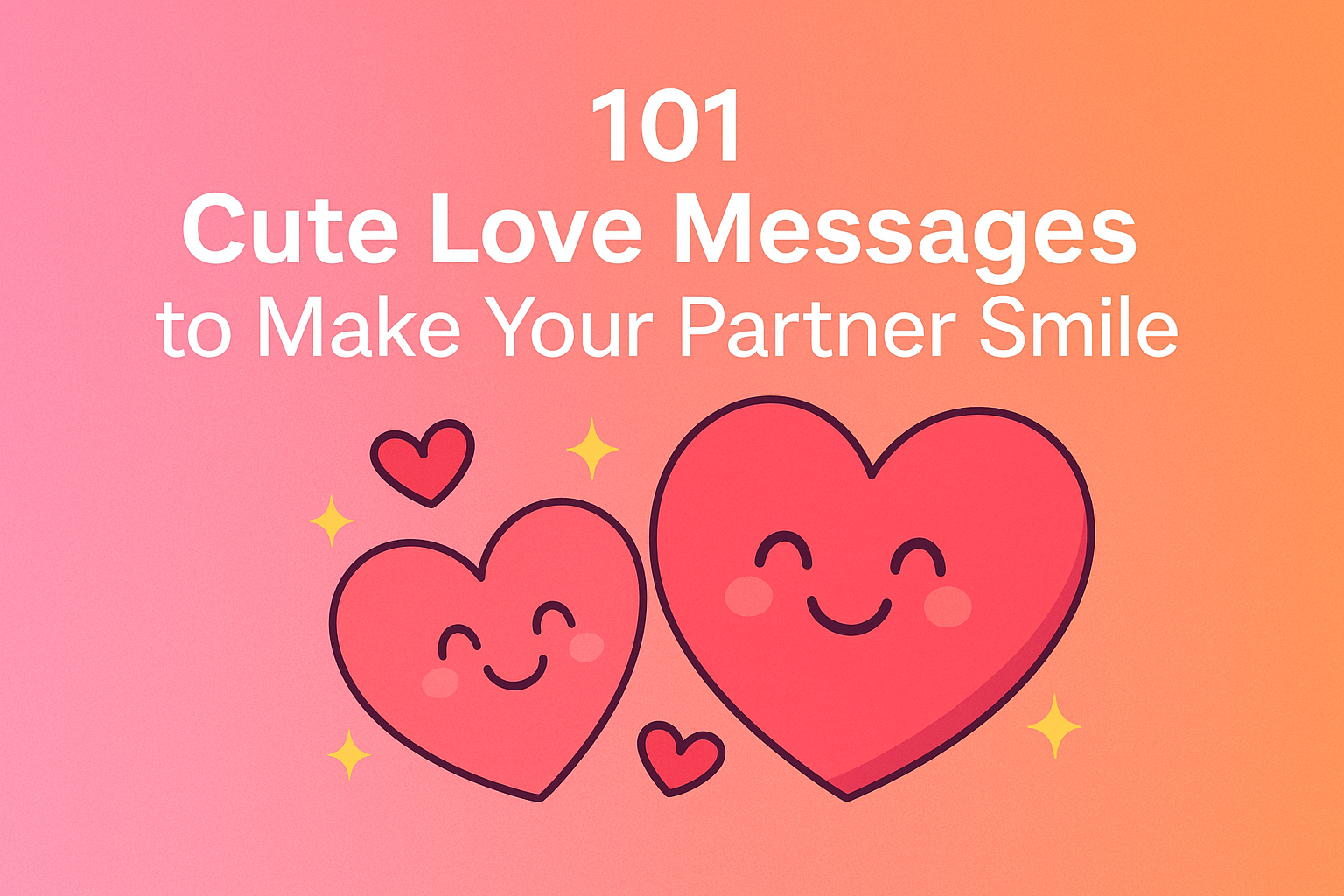 101 Cute Love Messages to Make Your Partner Smile
