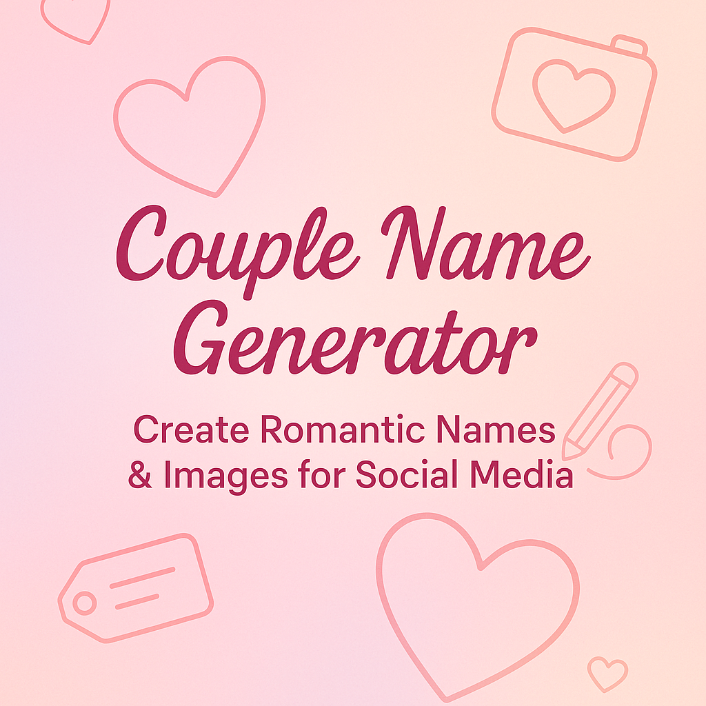 Couple Name Generator – Create Romantic Names & Images for Social Media