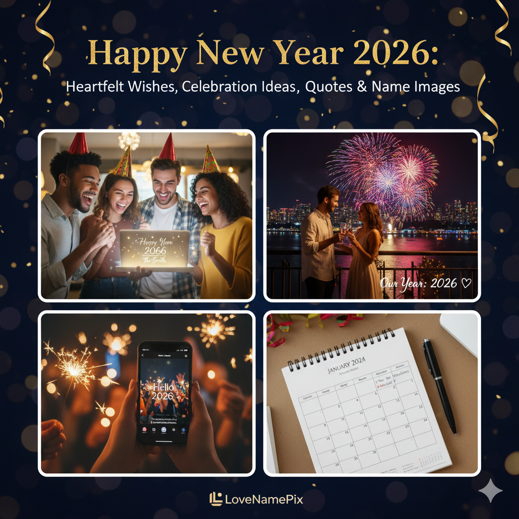 Happy New Year 2026: Heartfelt Wishes, Celebration Ideas, Quotes & Personalised Name Images