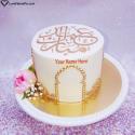 Beautiful Eid ul fitr Greetings Cake Image Love Name Picture