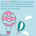 Best Hello 2026 Quotes Images to Welcome New Year Love Name Picture