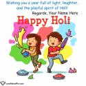 Colorful Happy Holi Wishes Quote For Friends Love Name Picture