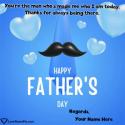 Cool Happy Fathers Day Greeting Card For Dad Love Name Picture