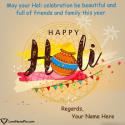 Cute Happy Holi Wishes Picture For Family Love Name Picture