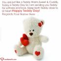 Cute Happy Teddy Day Images Love Name Picture