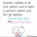 Cute Sibling Funny Quotes Love Name Picture