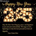 Happy New Year Card Making Online Free Love Name Picture