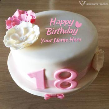 18th Birthday Cake Photo Generator With Name