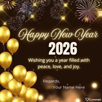 Amazing Happy New Year Wishes Online For Lovers With Name