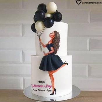 Beautiful Womens day Cake Designs For Ladies With Name