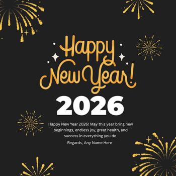Best 2026 New Year Wishes Link Free Download With Name