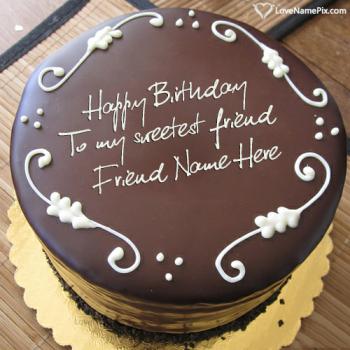Best Chocolate Birthday Cake For Friend With Name