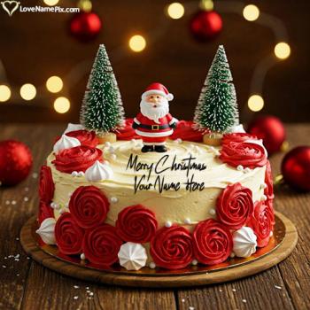 Best Gift Christmas Cakes For Family and Friends With Name