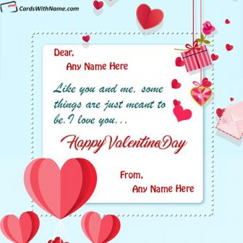 Best Happy Valentine Day Wishes For Lovers With Name