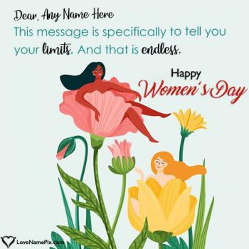 Best Happy Women Day Quotes Photo For Girls With Name
