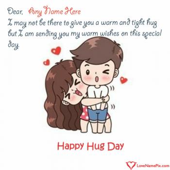 Best Hug Day Wishes Free Download With Name