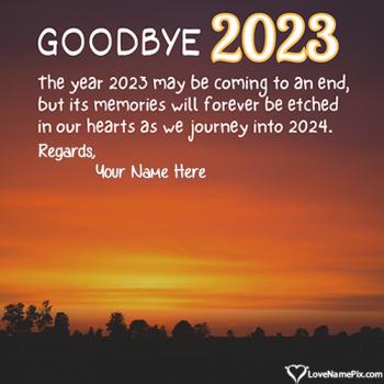 Best Inspirational Goodbye 2023 Quotes With Name
