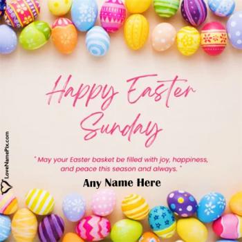 Best Wishes On Easter Day With Name