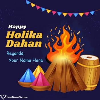 Celebrate Happy Holi Wishes Image With Name