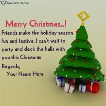 Christmas Greeting Messages For Friends With Name