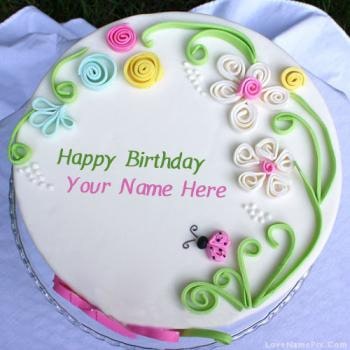 Colorful Birthday Cake With Name