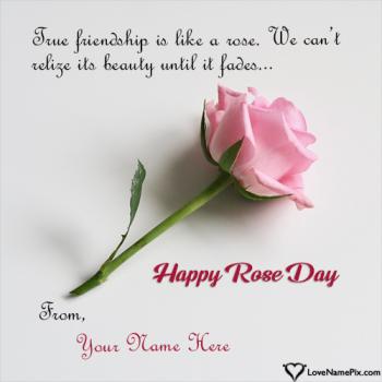 Cute Happy Rose Day Wishes Images For Love With Name