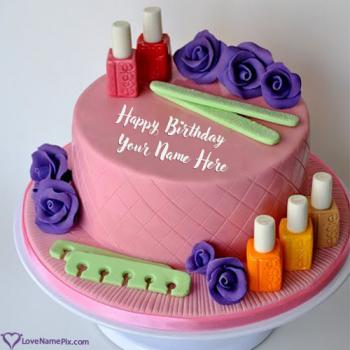 Cute Nail Art Birthday Cake Ideas With Name
