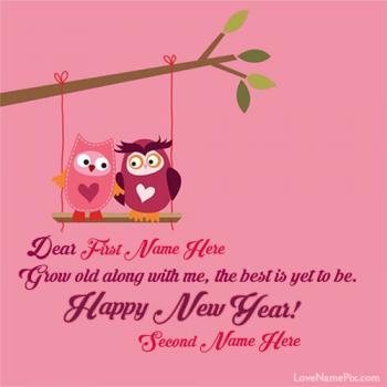 Cute New Year Love Greetings With Name