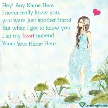 Cute Poem About Love For Him With Name