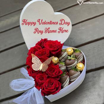 Cute Valentines Day Flower Bouquet Image Free Download With Name