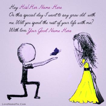 Cutest Propose With Name