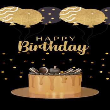 Elegant Gold Happy Birthday GIFs to Celebrate in Style With Name