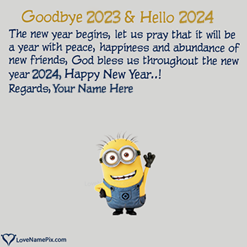 Goodbye 2023 Hello 2024 Images With Name