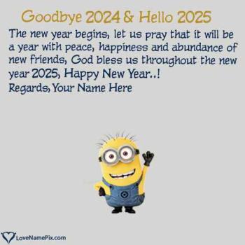 Goodbye 2024 Hello 2025 Images With Name