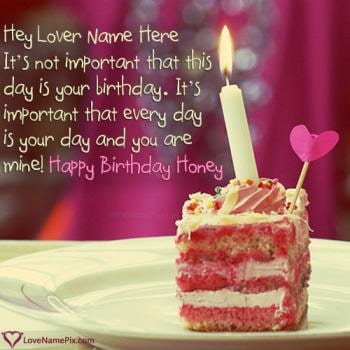 Happy Birthday Lover Quotes Images With Name