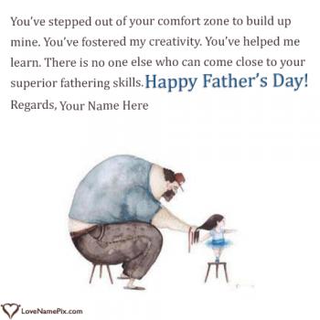 Happy Fathers Day Images From Daughter With Name
