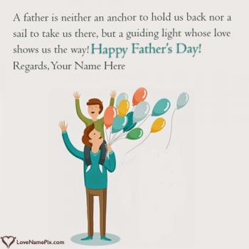 Happy Fathers Day Wishes Quotes With Name