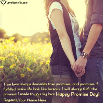 Happy Promise Day Images Editor With Name